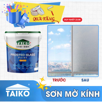 18 Kg Keo Sơn Mờ Kính Chống Nhìn Trộm TAIKOMI, Keo Sơn Bóng Mờ Kính Văn Phòng, Mờ Kính Cửa Sổ, Nhà Tắm, Phòng Ngủ