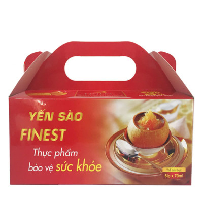 Yến chưng đường phèn Hộp 6 quai xách