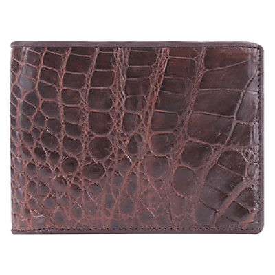 Ví nam da cá sấu màu nâu đất HJ92220-23-35-40-43