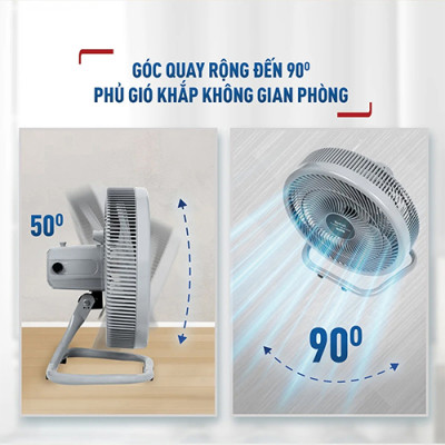 Quạt sàn Tefal Turbo Silence Plus VH686790 - Hàng chính hãng