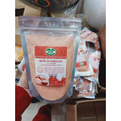 Muối hồng Hymalaya hạt mịn/ hạt thô chuyên dùng cho gia vị nấu ăn thực dưỡng 500g