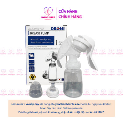 Máy Hút Sữa Cầm Tay, Bằng Tay OROMI MY-370 - Không Gây Đau Rát, Kích Sữa Về Nhanh, Lực Hút Mạnh