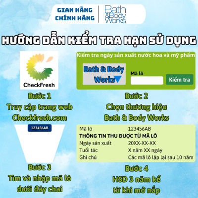 Body Mist Bath And Body Works Nam Nữ Chính Hãng Sweet Pea, Xịt Thơm Body Toàn Thân Hương Nước Hoa 236ml