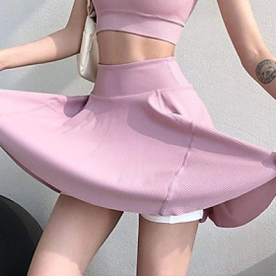Chân váy thể thao dáng ngắn xòe trẻ trung cho nữ