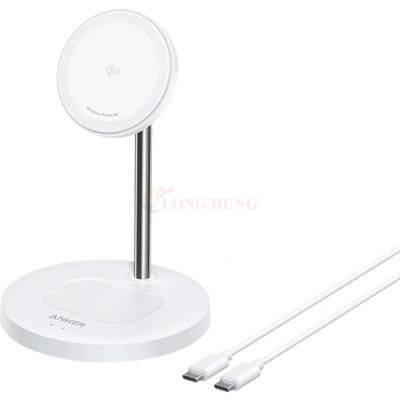 Đế sạc Anker MagGo Wireless 2 in 1 USB-C 15W A2544 - Hàng chính hãng