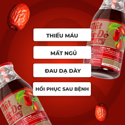 MẬT TÁO ĐỎ TÂM AN 250ML - 1 THÙNG 12 CHAI