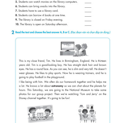 Kỹ Năng Đọc Hiểu Tiếng Anh Lớp 6