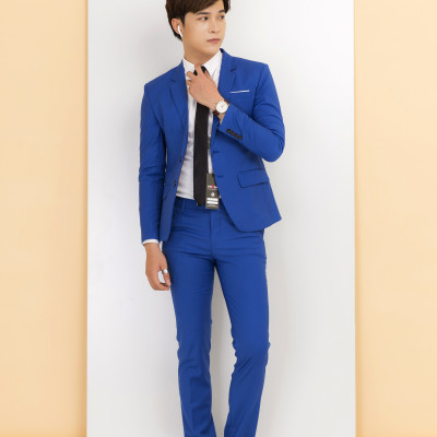 Áo vest nam Titishop AVN300 Xanh dương 2 nút