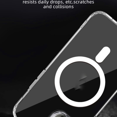Ốp Lưng Trong Suốt Hỗ Trợ Sạc Từ Tính MIPOW TEMPERED GLASS, Chống Ố Dành Cho iPhone 14 ProMax / 14 Pro/ 14 Plus / 14 - Hàng Chính Hãng