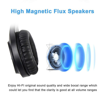 Tai nghe chơi game LETTON L6 3,5 mm âm thanh nổi trên tai với micrô có thể điều chỉnh cho PC máy tính xách tay Điện thoại thông minh