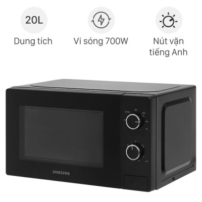 Lò vi sóng Samsung MS20A3010AL/SV 20 lít (700W)- Hàng chính hãng