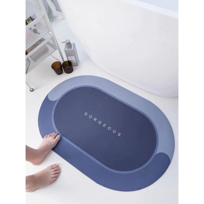 Thảm lau chân thấm hút chống trượt, thảm chùi chân silicon hút nước cửa nhà tắm, thảm lót nhà bếp