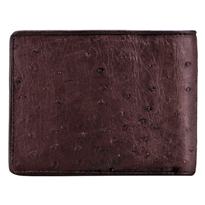 HJ2405-06-07-19 - Ví nam Huy Hoàng da đà điểu da bụng màu đen, nâu đất, nâu đỏ, vàng bò