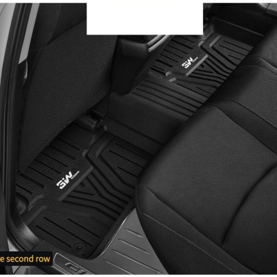 Thảm lót sàn xe ô tô HONDA ACCORD 2017-đến nay Nhãn hiệu Macsim 3W chất liệu nhựa TPE đúc khuôn cao cấp - màu đen