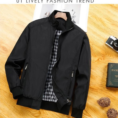 Áo Khoác Dù Nam Hai Lớp Đen Trơn Cao Cấp -  ADD32 