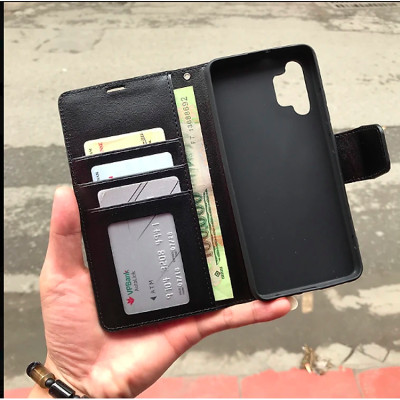Bao da dạng ví dành cho SamSung Galaxy S22/ S22 Plus/ S22 Ultra chính hãng Hanman dada có ngăn đựng thẻ - Hàng chính hãng