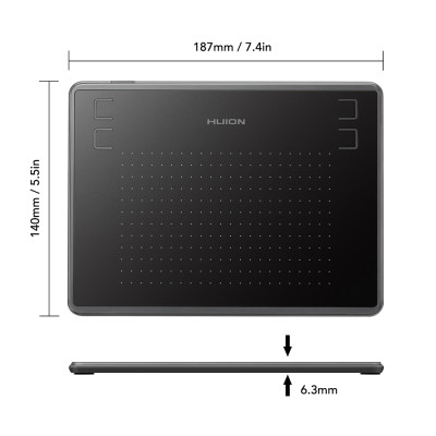 Máy tính bảng vẽ đồ họa Huion H430P với 4096 mức độ nhạy áp lực Độ phân giải bút 5080LPI 233PPS