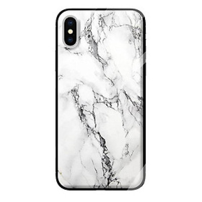 Ốp kính cho iPhone XS NỀN ĐÁ HOA 1 - Hàng chính hãng