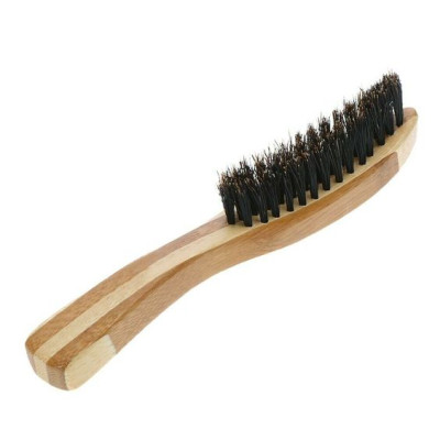 Bàn chải chải râu ECOHUB bằng tre màu sắc tự nhiên 16cm