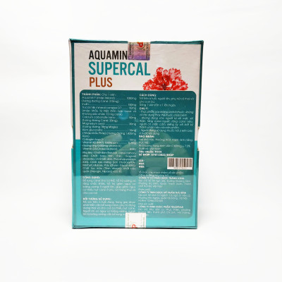 Viên Uống Bổ Sung Canxi Chiết Xuất Từ Tảo Biển Aquamin Supercal Plus - Bổ Sung Canxi Nano, Vitamin D3, Vitamin K2 (Mk7) Cho Người Thiếu Hụt Canxi - Lọ 30 Viên