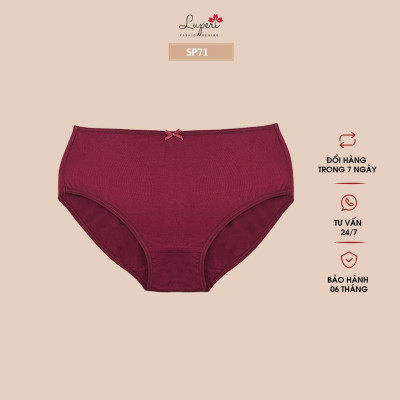 Quần Lót Nữ Cotton LUPERI LU4QL06 Bikini Cạp Cao quần lót mềm mịn co giãn đàn hồi thoáng khí kháng khuẩn khử mùi