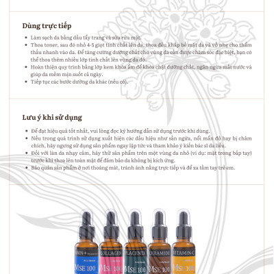 MSE100 Super Essence CO - Tinh chất tái tạo đàn hồi da Collagen 30ml - Mōly Beauty