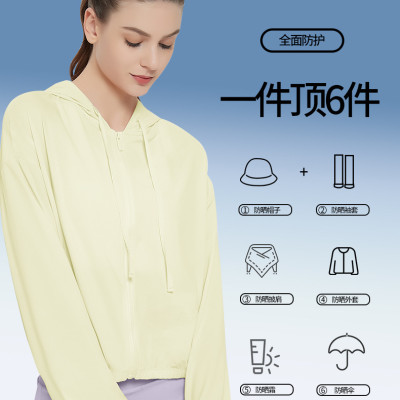 Áo khoác nữ vải lụa mỏng nhẹ mát lạnh đi nắng chống tia UV