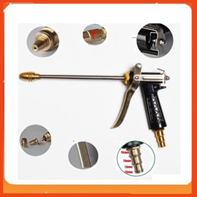 Bộ dây vòi xịt nước rửa xe, tưới cây . tăng áp 3 lần, loại 20m 206318 đầu đồng, cút+ tặng đai