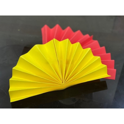 Quạt làm oản - quạt giấy - nhiều kích thước - Cây giả, hoa lụa trang trí nhà cửa