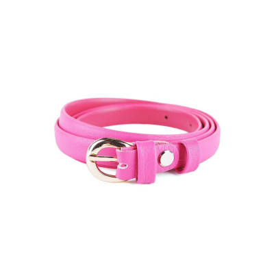 Bộ Ví nữ và Thắt lưng nữ Huy Hoàng da bò màu hồng HC3128-5132