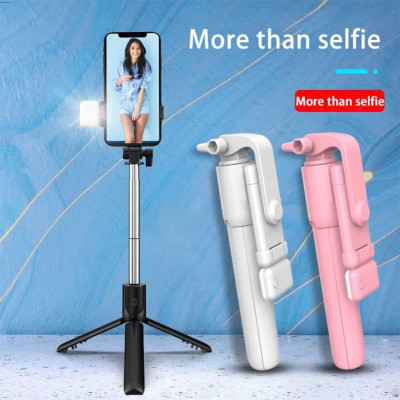 Tripod Gậy Selfie Có Đèn Trợ Sáng & Remote – Gấp Gọn, Dễ Mang, Hỗ Trợ Quay Chụp Mọi Nơi