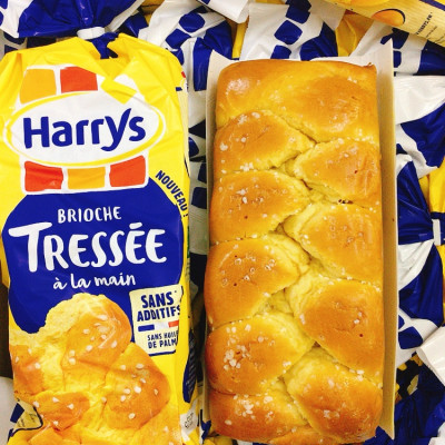 Combo 02 bánh mì hoa cúc Harrys Brioche Tressée 500g
