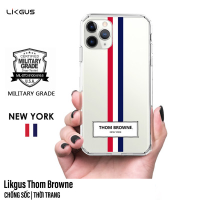 Ốp lưng trong suốt chống sốc cho iPhone 11 Pro Max hiệu Likgus Thom Browne (bảo vệ toàn diện, chất liệu cao cấp, thiết kế thời trang) - hàng nhập khẩu