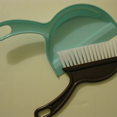 Bộ chổi & hót rác Echo 19cm cán cong tiện lợi trong việc vệ sinh nhà cửa - Hàng nội địa Nhật Bản