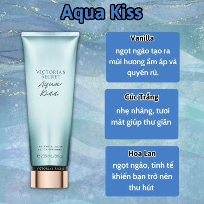 Victoria Secret Aqua Kiss Chính Hãng - Body Mist Victoria Secret Aqua Kiss 250ml & Lotion Victoria Secret Aqua Kiss Chính Hãng 236ml