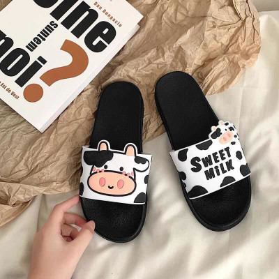 Dép Nữ Quai Ngang, Dép Bò Sữa Sweet Milk Siêu Dễ Thương DP05