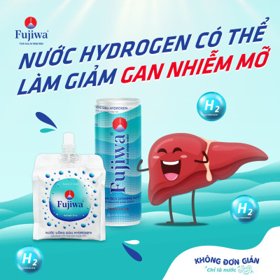 Nước Uống ION Kiềm Giàu Hydrogen Cao Cấp Fujiwa Đóng Lon 330ml - Trợ tiêu hoá, Cải thiện đường ruột và gan