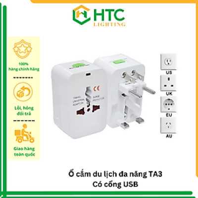 Ổ cắm du lịch đa năng (có cổng usb)  TA3  - hàng chính hãng MPE