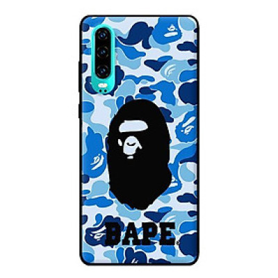 Ốp in cho Huawei P30 Bape Xanh Có Chữ - Hàng chính hãng