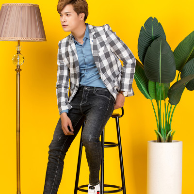 Áo vest Nam Titishop VN321 Caro Trắng