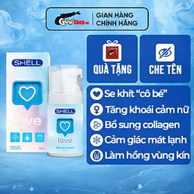 Gel bôi trơn tăng khoái cảm nữ Shell Love Blue - Chai 50ml