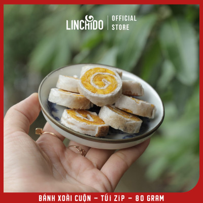 Bánh Xoài Cuộn - Đặc Sản Đồng Tháp - Túi Zip 80 Gram
