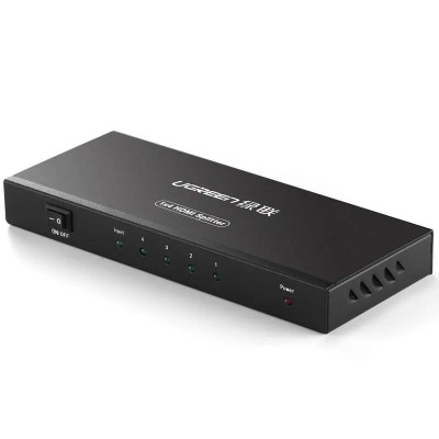 Ugreen UG4020240202TK Màu Đen Bộ chia HDMI 1 ra 4 hỗ trợ phân giải FULL HD - HÀNG CHÍNH HÃNG