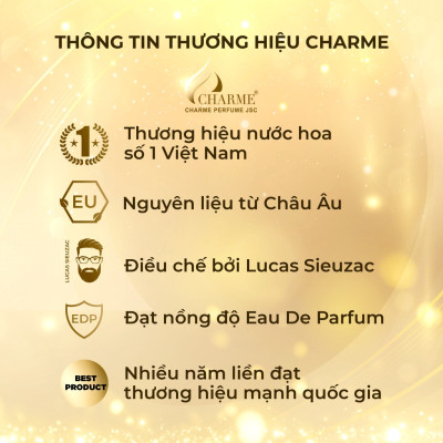 Nước Hoa Nữ CHARME Very Sexy 2024 - DARLING 50ml, Hương Nước Hoa Ngọt Ngào, Âm Áp, Tầng Hương Hoa Huệ, Mật Ong