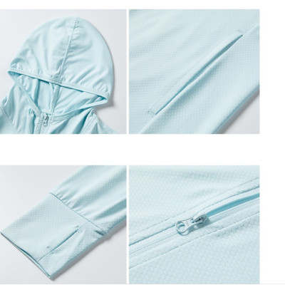 áo khoác chống nắng mùa hè bằng lụa băng ngoài trời nhẹ và mỏng chống tia cực tím UPF50
