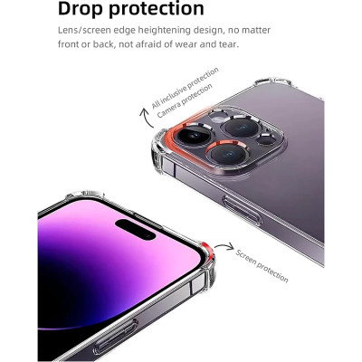 Ốp lưng dành cho iPhone 16e , iPhone 16 Pro , iPhone 16 Plus , iPhone 16 Pro Max TPU dẻo trong suốt chống sốc 4 góc cao cấp - Hàng chính hãng.