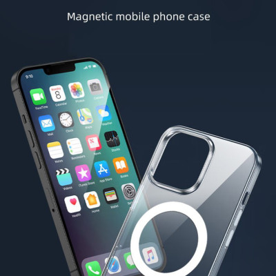 Ốp Lưng Trong Suốt Hỗ Trợ Sạc Từ Tính MIPOW TEMPERED GLASS, Chống Ố Dành Cho iPhone 14 ProMax / 14 Pro/ 14 Plus / 14 - Hàng Chính Hãng