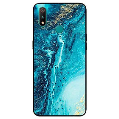 Ốp Lưng in cho Realme 3 Pro Mẫu NỀN ĐÁ HOA 12 - Hàng Chính Hãng