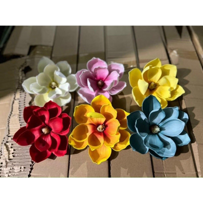 Đầu bông mộc lan giả - Size 16cm - Cây giả, hoa lụa Decor trang trí nhà cửa