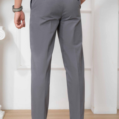 Quần kaki nam công sở màu ghi đậm ALGK058